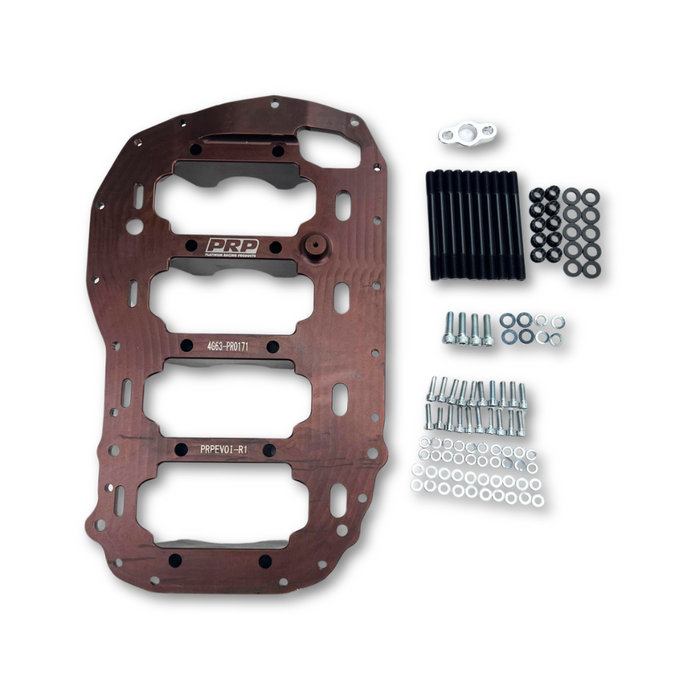 Platinum Racing Products - Integrated Main Cap Engine Block Brace - Mitsubishi Evo 4-9 4G63
