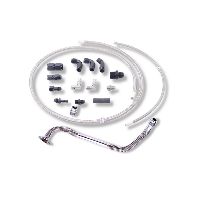 Platinum Racing Products - High Mount Turbo Oil & Water Line Kit - Toyota 1JZ/2JZ