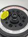 black ati balancer with labelling with black bolt on white background