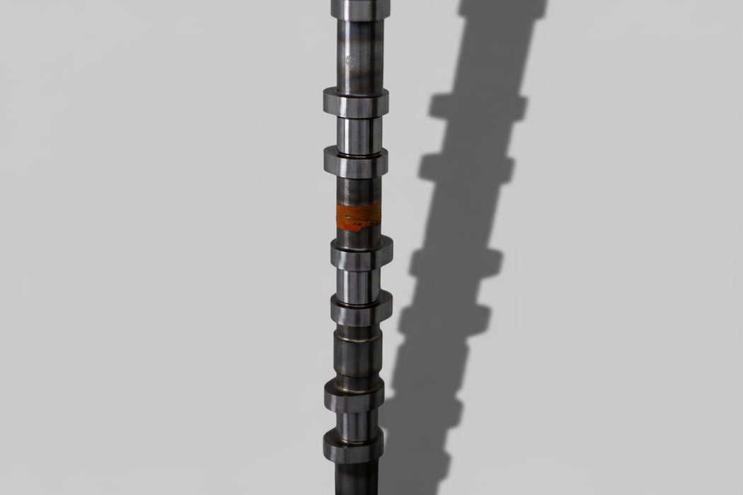 engine camshafts with shadow on a white background