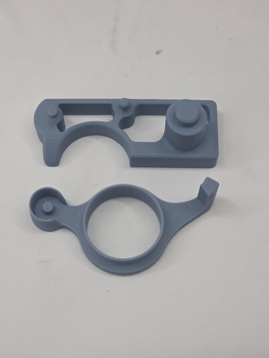 close up comparison of 3d printed ba/bf and fg weld on fitting jigs