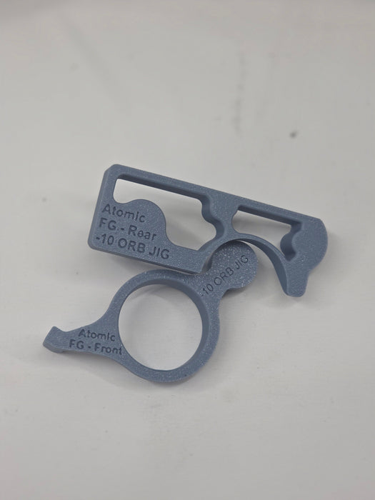 3d printed weld on orb jig with white background
