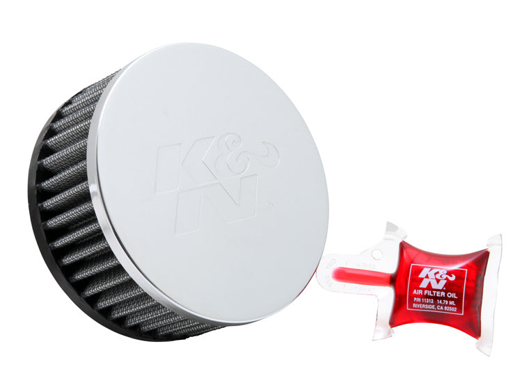 RC-1950 K&N Universal Clamp-On Air Filter - 2-1/4" O/S FLG, 4-1/2"OD, 2"H