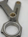 Metal connecting rod on a white background