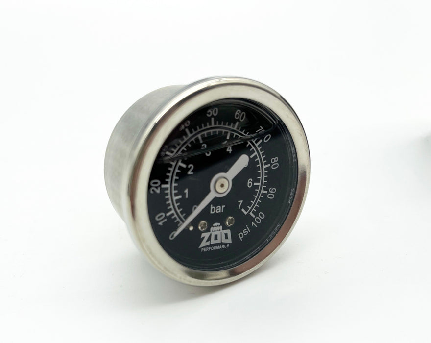 Zoo Performance - Fuel Pressure Gauge - 100PSI
