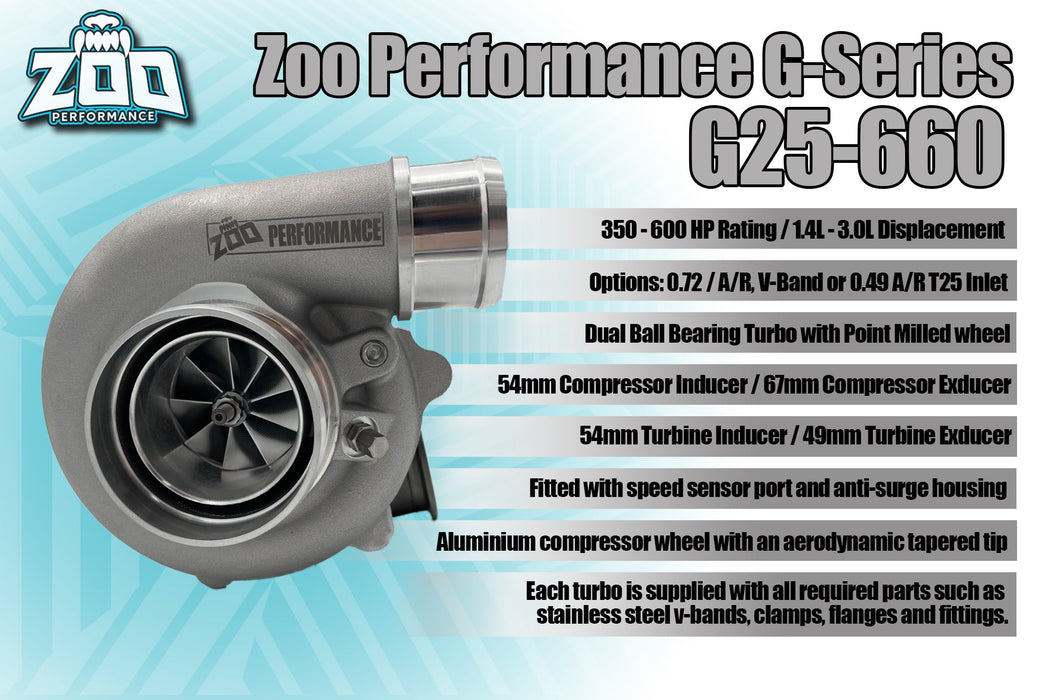 Zoo Performance - G25-660HP Series 54mm Turbo