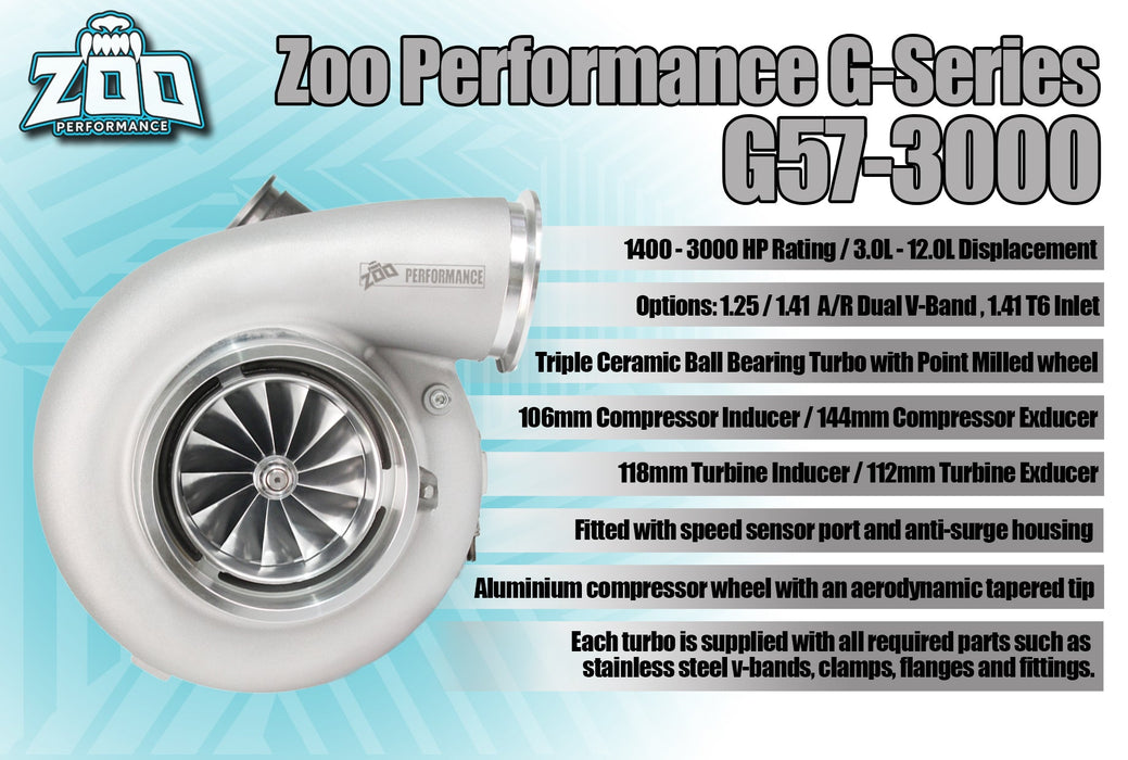Zoo Performance - G57-3000HP Series 106mm Turbo