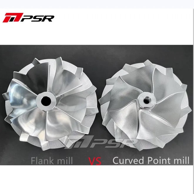 Pulsar Turbos - PULSAR 7982G Curved Point Mill Compressor Wheel Dual Ball Bearing Turbocharger
