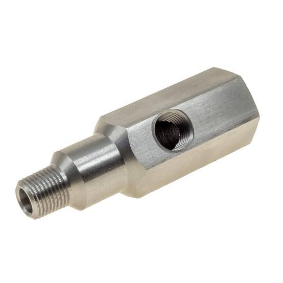 SS Oil Pressure Tee/Gauge Adapter 1/8" NPT