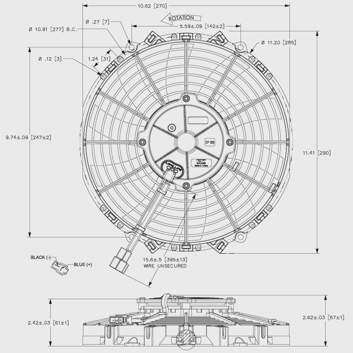 Maradyne 10In Champion Series 12V Fan