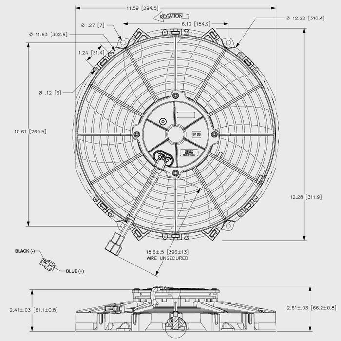 Maradyne 11In Champion Series 12V Fan