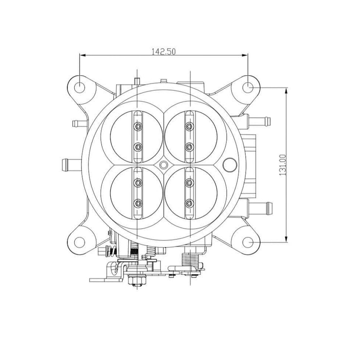 Zoo Performance - 4 Barrel Throttle Body 1375CFM 4150 / 4500