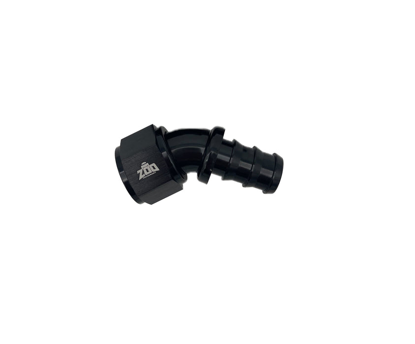 Zoo Performance - 400 Series 45 Deg Hose Ends (Push Lock)
