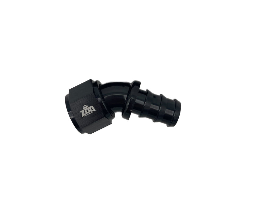 Zoo Performance - 400 Series 45 Deg Hose Ends (Push Lock)
