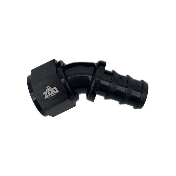 Zoo Performance - 400 Series 45 Deg Hose Ends (Push Lock)