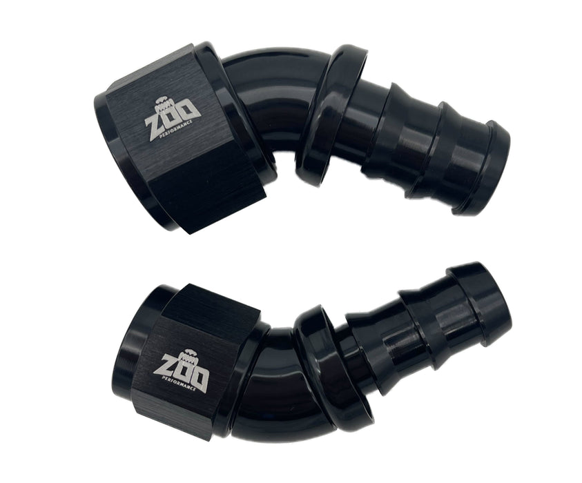 Zoo Performance - 400 Series 45 Deg Hose Ends (Push Lock)