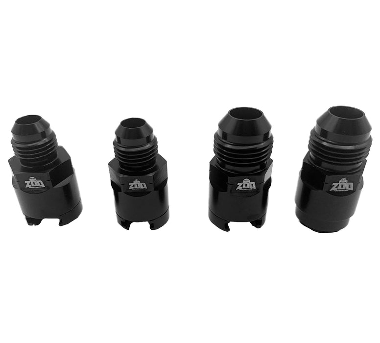 Zoo Performance - -AN to Metric Female EFI Quick Connect Adaptors