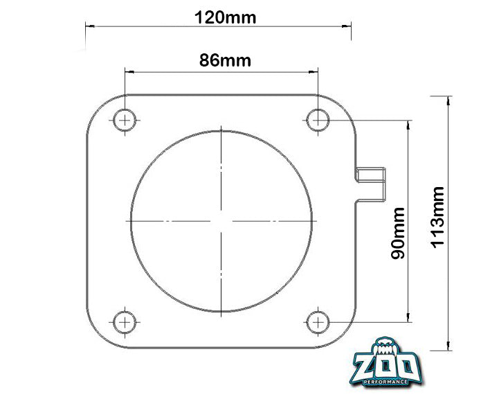 Zoo Performance - NISSAN RB 80MM THROTTLE BODY