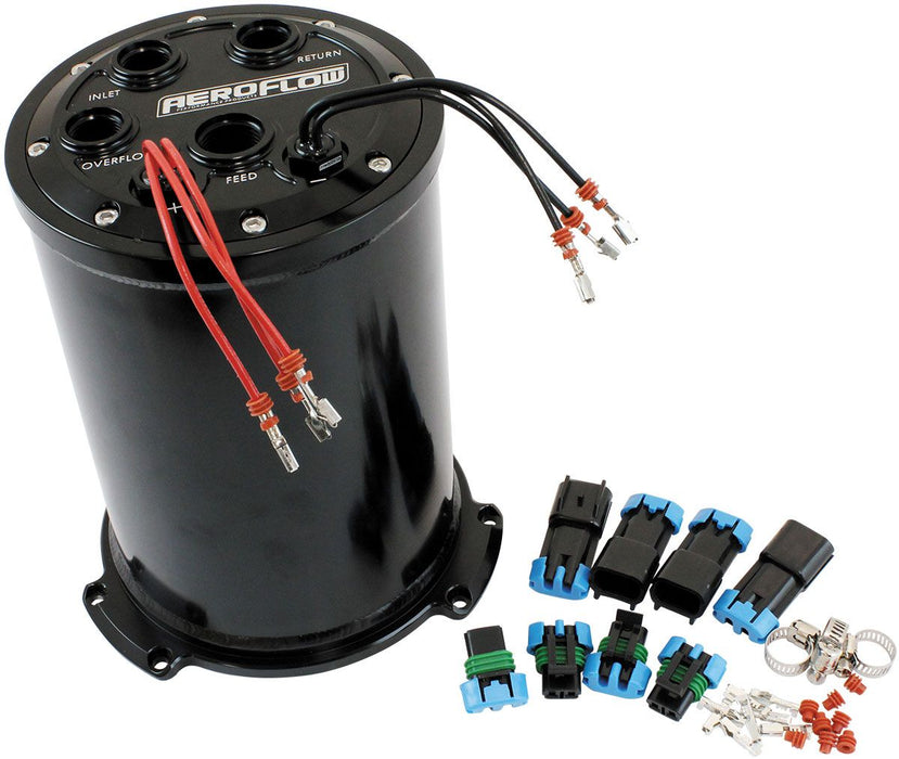 Triple EFI Pump Compact Surge Tank - Black AF77-4056BLK