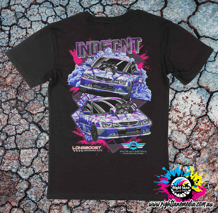 LongBoost Performance Parts INDECNT Pro Burnout Car T-Shirt