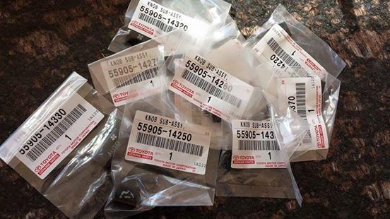 Genuine Toyota JZA80 MKIV Supra A/C HVAC Button Set (RHD)