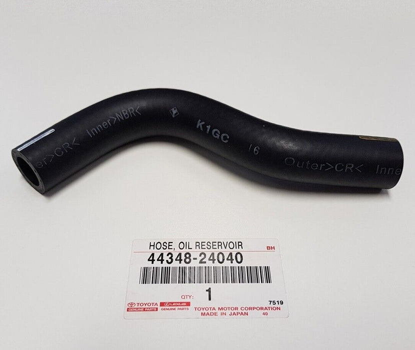 Genuine Toyota JZA80 MKIV Supra GTE Power Steering Pump to Reservoir Hose - 44348-24040