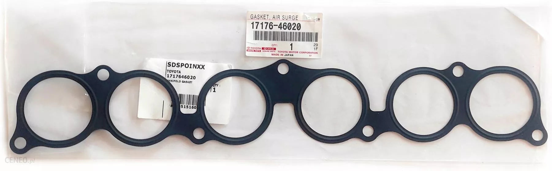 Genuine Toyota 2JZGE Upper Runners to Lower Runners Intake Gasket - 17176-46020