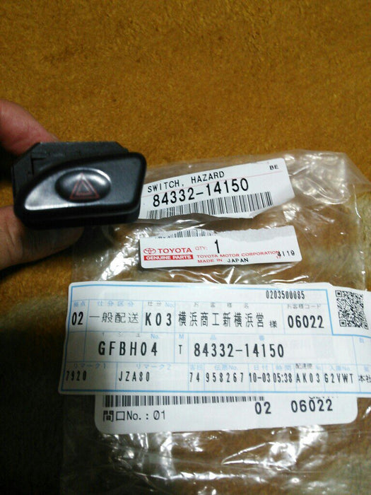 Genuine Toyota JZA80 Hazard Switch Assembly - 84332-14150