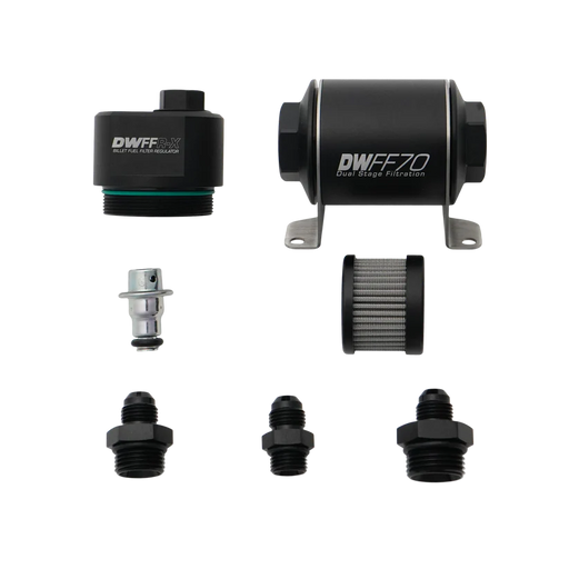 70mm Billet Fuel Filter Regulator 10 Micron with 6AN Fittings