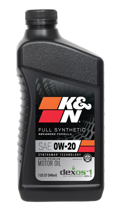 K&N - 104105 K&N Oil; 0W-20 K&N Synthetic Motor Oil, Quart
