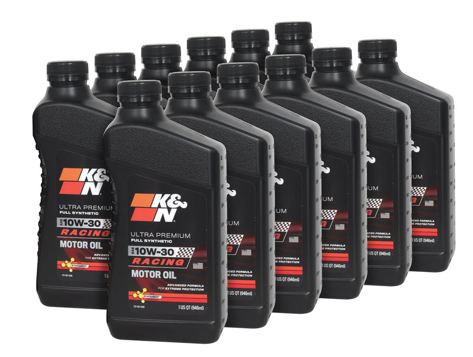 K&N - 104109 K&N Case:Oil;10W-30 K&N Full Synthetic Racing Oil, Qt 12pk
