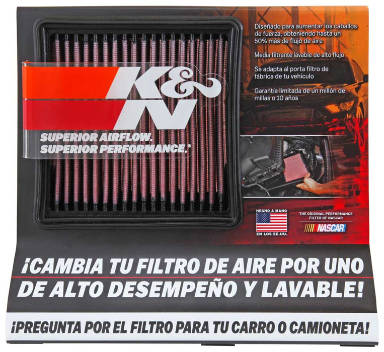 K&N - 87-5038S K&N Display; Small Air Filter