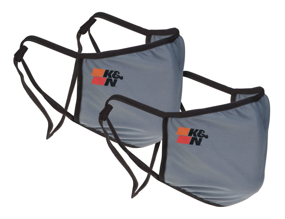 K&N - 88-0500G K&N Face Cover, Gray, 2 Pack
