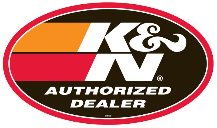 K&N - 89-11595 K&N POP, Window Cling, Authorized Dealer; Dbl Sided