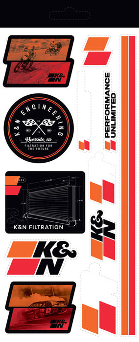 K&N - 89-11831-1 K&N Decal/Sticker Sheet