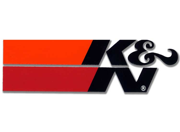 K&N - 89-16021 K&N Decal/Sticker High Temp Black