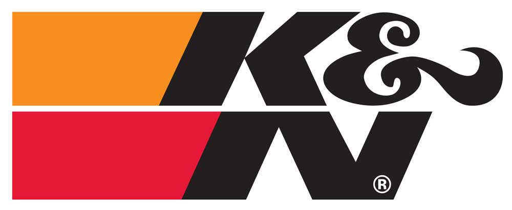 K&N - 89-16180 K&N Decal/Sticker Black Large