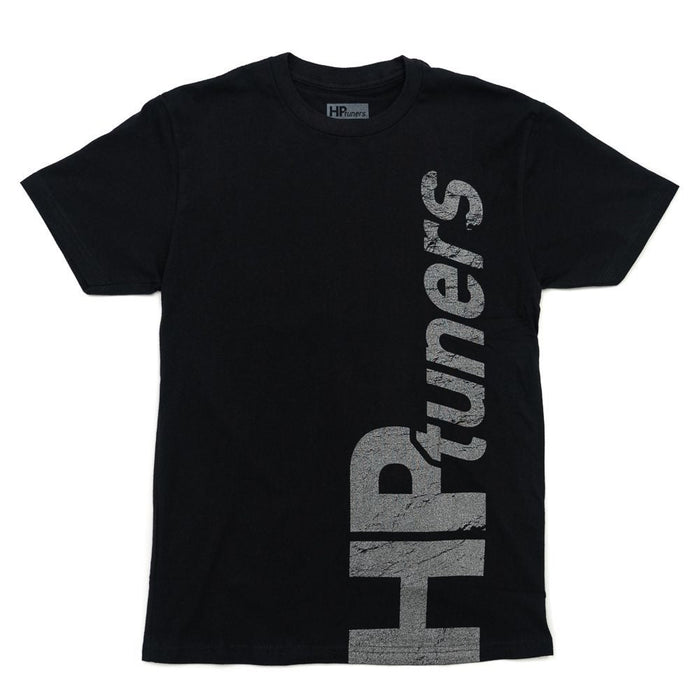 HP Tuners - HP TUNERS, T-SHIRT VERTICAL - BLACK WITH METALLIC LOGO - X-LARGE