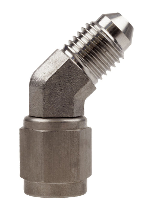 Female To Male Swivel Elbow An-4 45Deg Ss