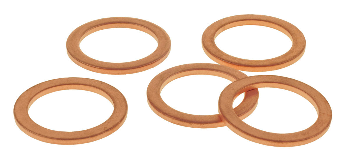 Copper Washers Id14Mm Od20Mm T1.5Mm 5Pk