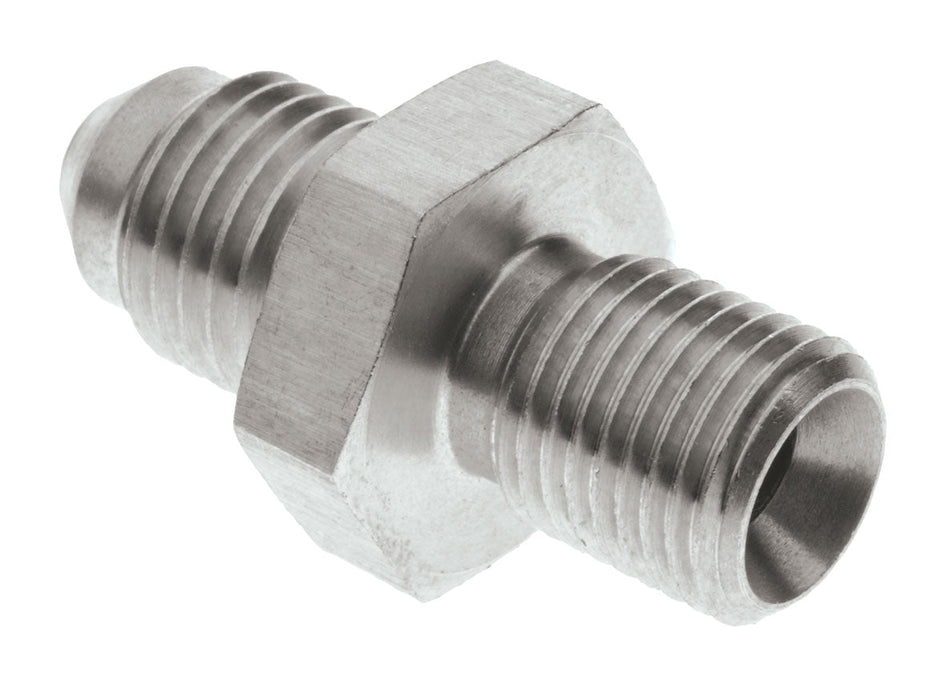 Metric Male M10X1.25 To Male Flare An-4 Ss (Dual Seal)