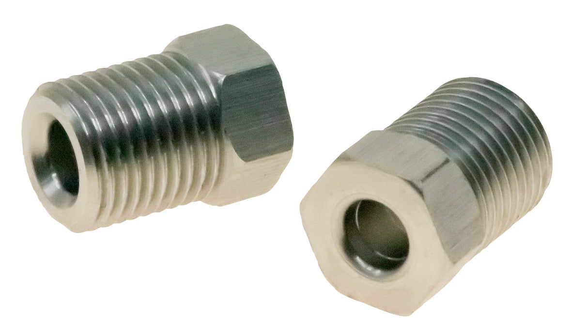 Inverted Flare Tube Nut 7/16In-24 Stainless Suit 3/16In Hard Line 2Pk