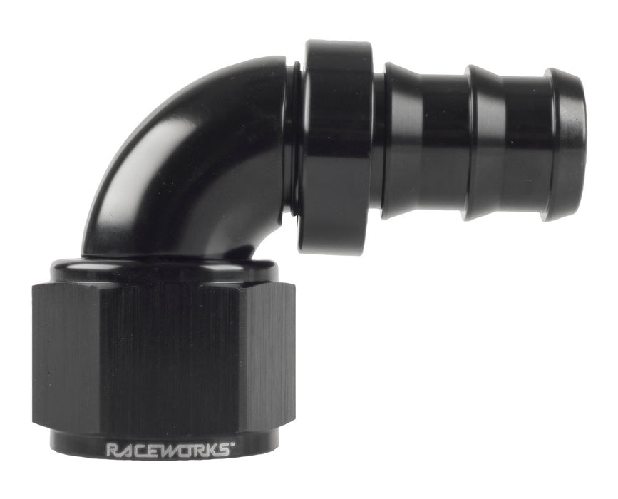 Push Lock Hose End An-12 90Deg