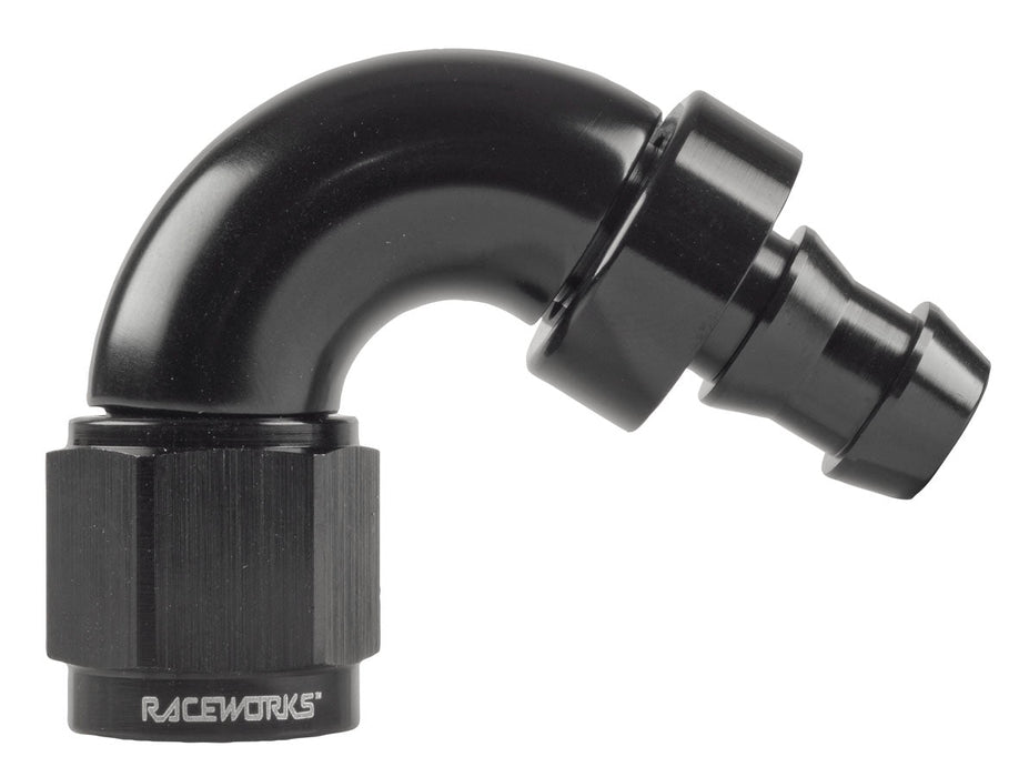 Push Lock Hose End An-8 120Deg