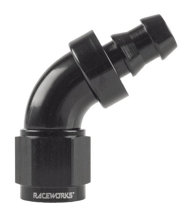 Push Lock Hose End An-8 60Deg
