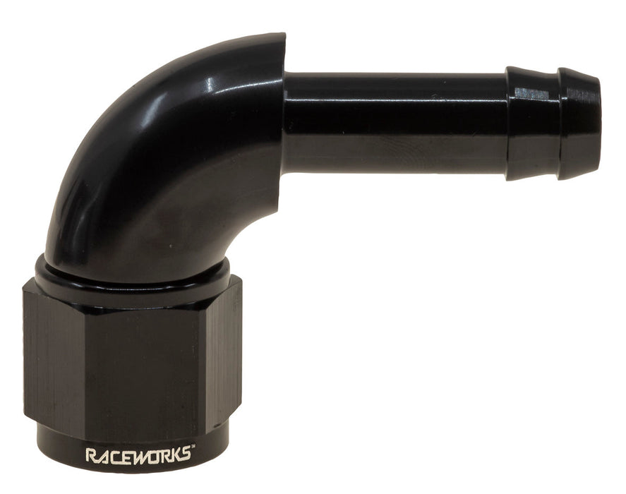 An-10 Female Swivel To Barb 1/2In 90Deg