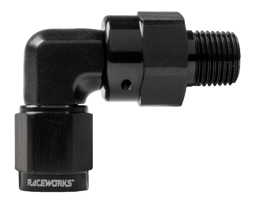 An-6 Female Swivel To Npt Swivel 1/4In 90Deg