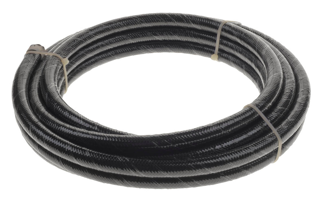 Black SS Braided Cutter E85 Hose An-4 1 Metre