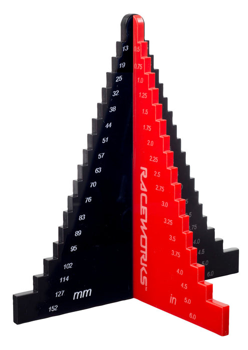 Raceworks Black/Red Silicone Hose Gauge