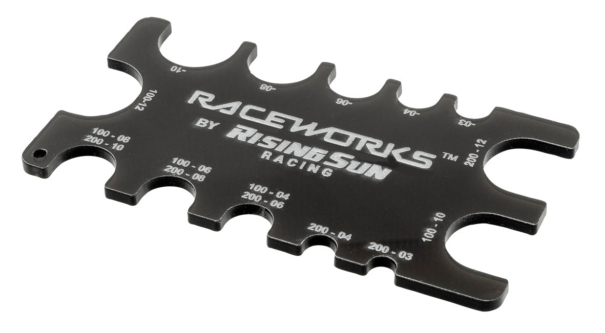 Raceworks Braided Hose Gauge (Black)